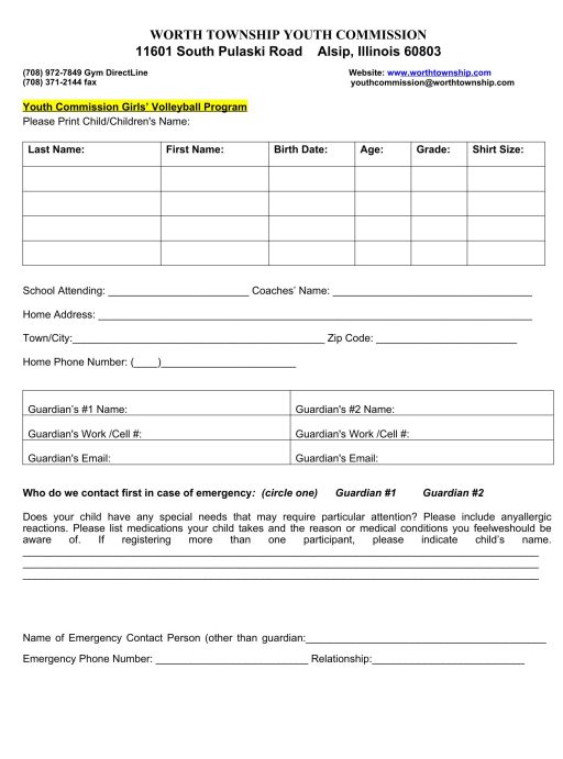 volleyball-registration-form-with-waiver