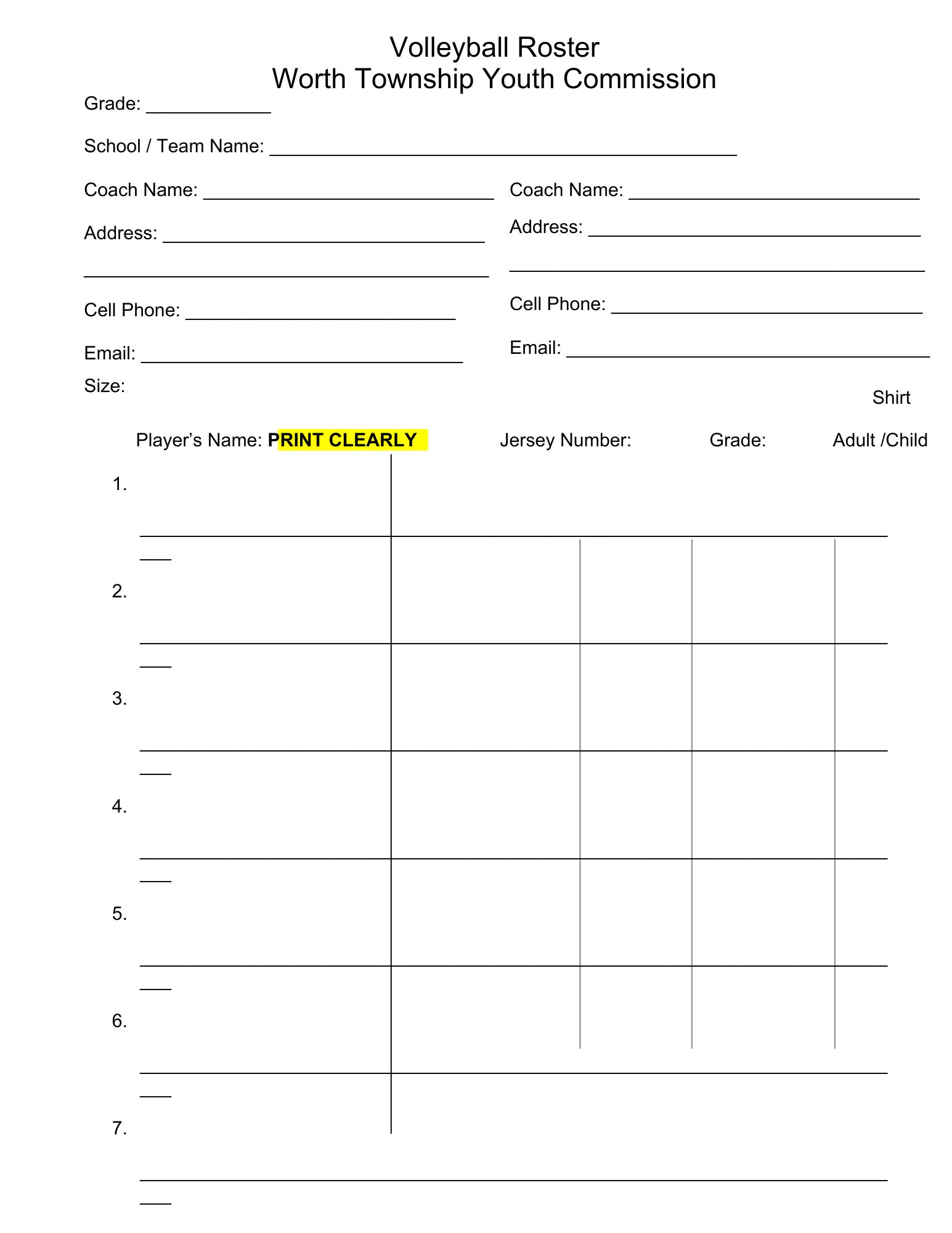 volleyball-roster-form