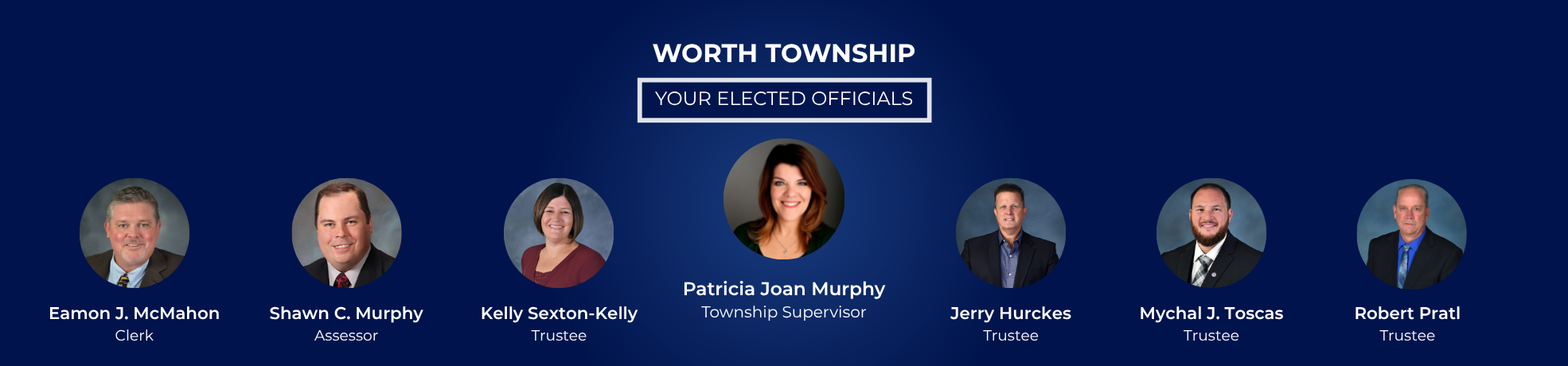 Worth Township Leadership Slider for homepage