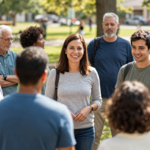 Community members gather to connect and learn about local services, representing the Worth Township Community & Veteran Resource Fair.