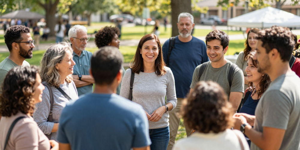 Community members gather to connect and learn about local services, representing the Worth Township Community & Veteran Resource Fair.